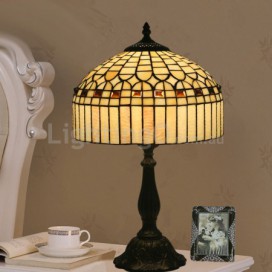 12 Inch American Simple Stained Glass Table Lamp