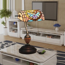 Mediterranean Stained Glass Table Lamp