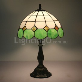 12 Inch Mediterranean Stained Glass Table Lamp