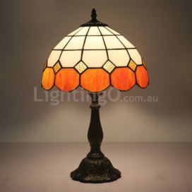 12 Inch Mediterranean Stained Glass Table Lamp