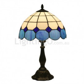 12 Inch Mediterranean Stained Glass Table Lamp