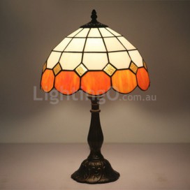 12 Inch Mediterranean Stained Glass Table Lamp