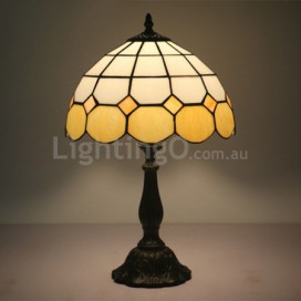 12 Inch Mediterranean Stained Glass Table Lamp