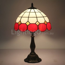 12 Inch Mediterranean Stained Glass Table Lamp