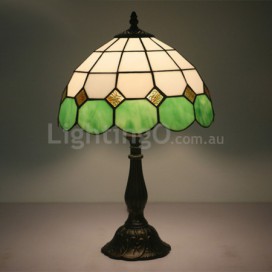 12 Inch Mediterranean Stained Glass Table Lamp