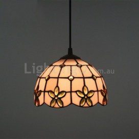 12 Inch European Stained Glass Pendant Light