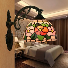 8 Inch European Stained Glass Wall Light