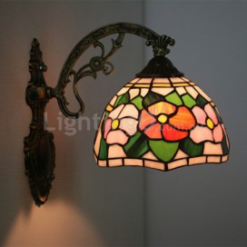 8 Inch European Stained Glass Wall Light