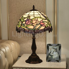 12 Inch European Stained Glass Table Lamp