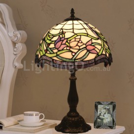 12 Inch European Stained Glass Table Lamp