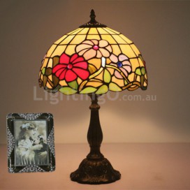 12 Inch European Stained Glass Table Lamp