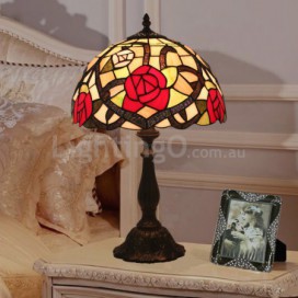 12 Inch European Stained Glass Table Lamp