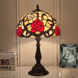 12 Inch European Stained Glass Table Lamp