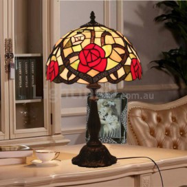 12 Inch European Stained Glass Table Lamp