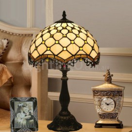 12 Inch European Stained Glass Palace Style Table Lamp