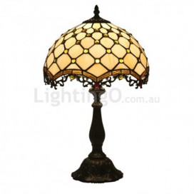 12 Inch European Stained Glass Palace Style Table Lamp