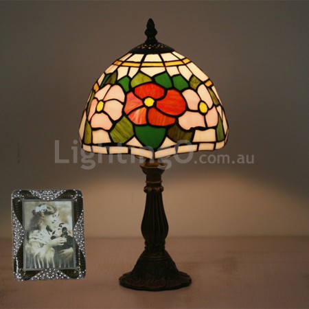 8 Inch European Stained Glass Table Lamp