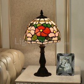 8 Inch European Stained Glass Table Lamp