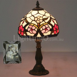 8 Inch European Stained Glass Table Lamp