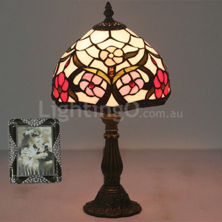 8 Inch European Stained Glass Table Lamp