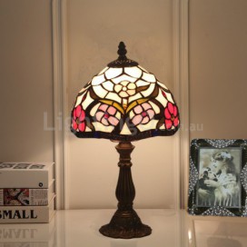 8 Inch European Stained Glass Table Lamp