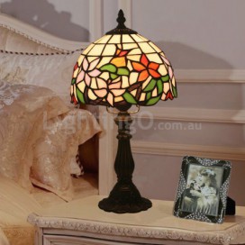 8 Inch European Stained Glass Table Lamp