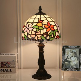 8 Inch European Stained Glass Table Lamp