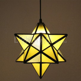 12 Inch European Stained Glass Pendant Light