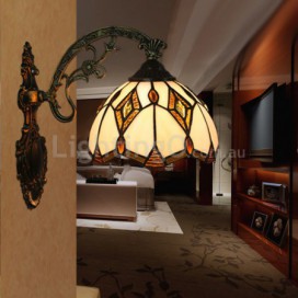 8 Inch European Stained Glass Wall Light