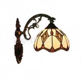 8 Inch European Stained Glass Wall Light