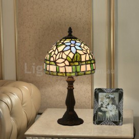 8 Inch European Stained Glass Table Lamp