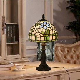 8 Inch European Stained Glass Table Lamp