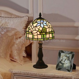 8 Inch European Stained Glass Table Lamp