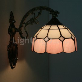 8 Inch Mediterranean Stained Glass Mediterranean Style Wall Light