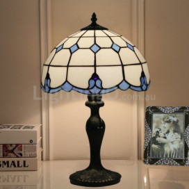 12 Inch American Simple Stained Glass Table Lamp