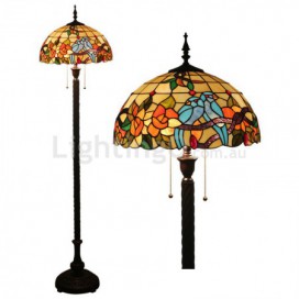 16 Inch European Stained Glass Floor Lamp