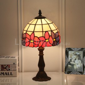 8 Inch European Stained Glass Table Lamp