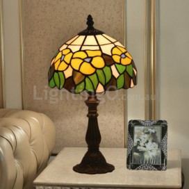 8 Inch European Stained Glass Table Lamp