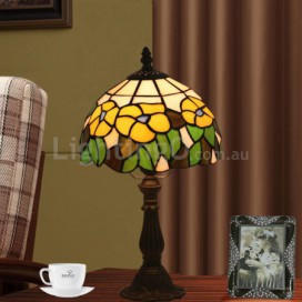 8 Inch European Stained Glass Table Lamp