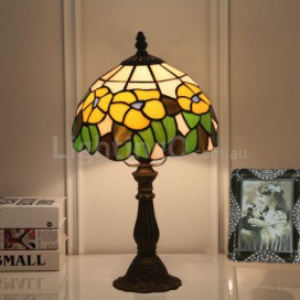 8 Inch European Stained Glass Table Lamp