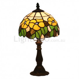 8 Inch European Stained Glass Table Lamp