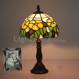 8 Inch European Stained Glass Table Lamp