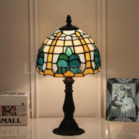 8 Inch American Retro Stained Glass Table Lamp