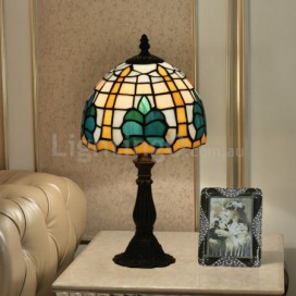 8 Inch American Retro Stained Glass Table Lamp