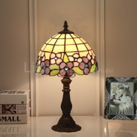 8 Inch European Stained Glass Table Lamp