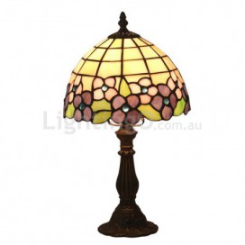 8 Inch European Stained Glass Table Lamp