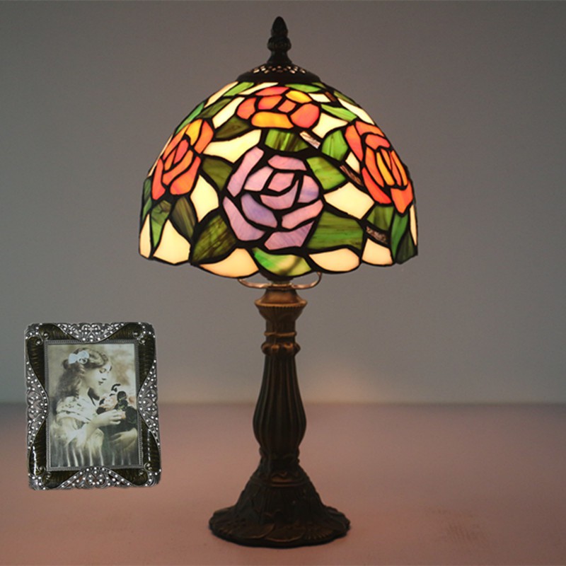 rose tiffany table lamp