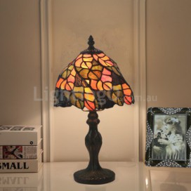 8 Inch European Stained Glass Table Lamp