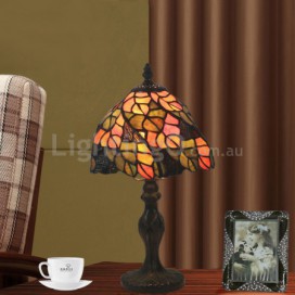 8 Inch European Stained Glass Table Lamp