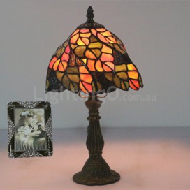 8 Inch European Stained Glass Table Lamp